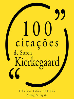 cover image of 100 citações de Søren Kierkegaard